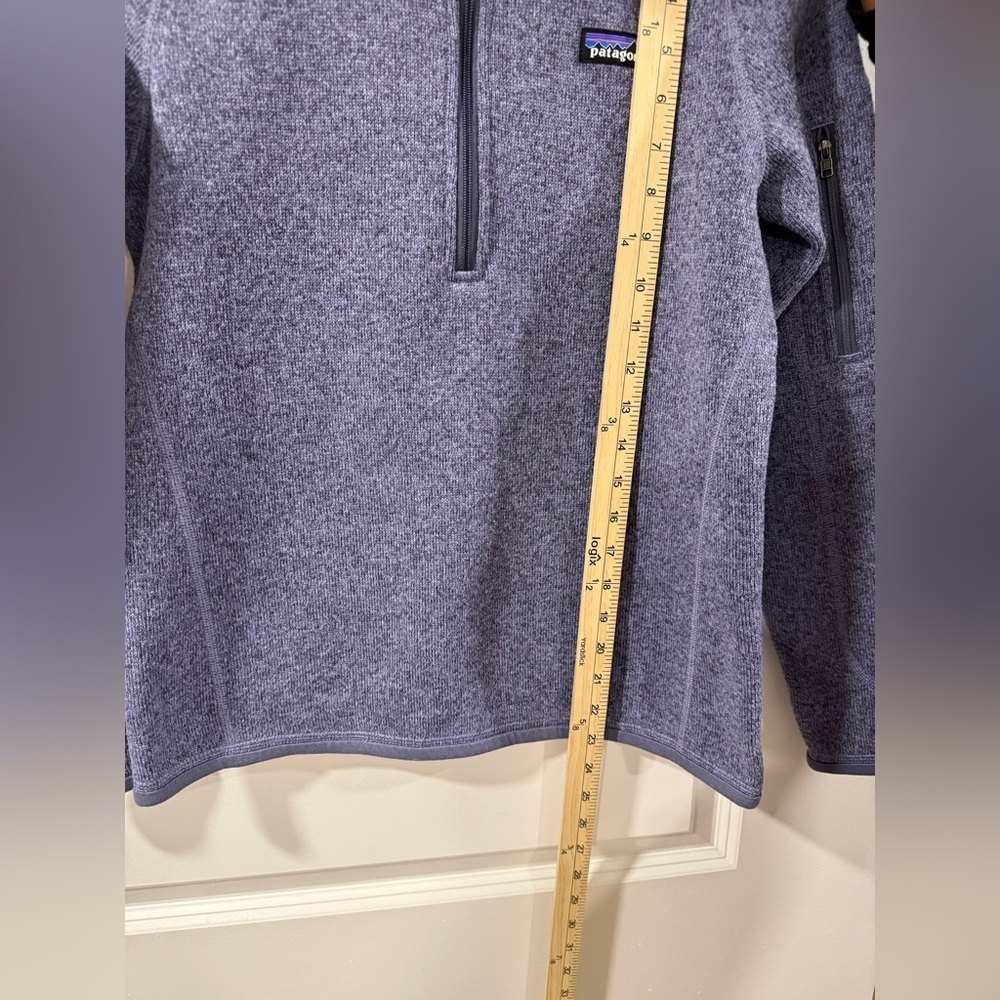 Patagonia Better Sweater 1/4 Zip Pullover Women’ Small Lupine Purple Blue Fleece - Picture 7 of 11